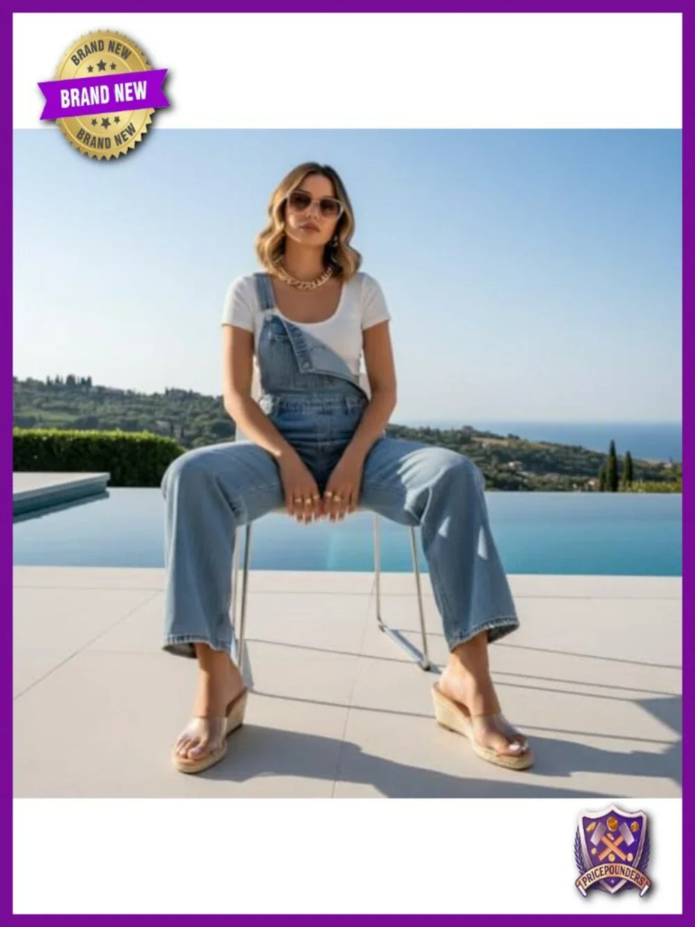 Clear Slip-On Wedge Sandals with Memory Foam Comfort Heels